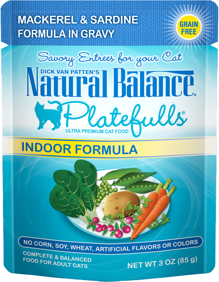 Natural Balance Platefulls Indoor Mackerel & Sardine In Gravy